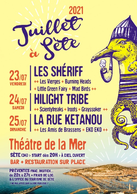 Affiche Juillet à Sète 2021