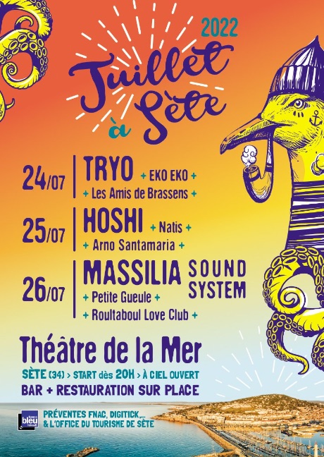 Affiche Juillet à Sète 2022