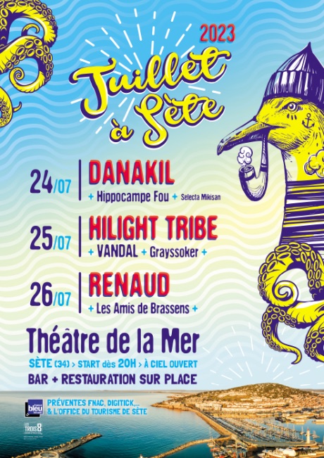 Affiche Juillet à Sète 2023