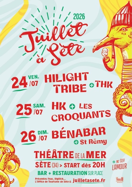Affiche Juillet à Sète 2026